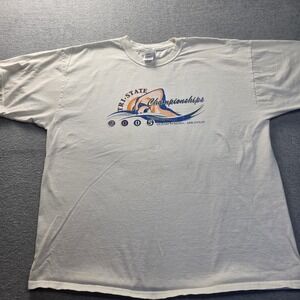 Gildan Ultra Cotton 2005 Tri-State Championships Swim T-Shirt Mens XXL White